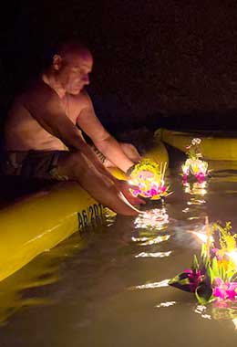 John Gray Sea Canoe"HONG BY STARLIGHT' LOY KRATONG in Phang Nga Bay